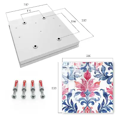 Colorful decorative wall mounted key box