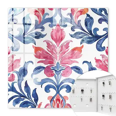 Colorful decorative wall mounted key box