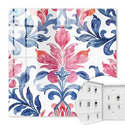 Colorful decorative wall mounted key box