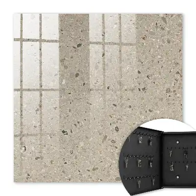 Wall mounted key cabinet Pebble texture without patterns