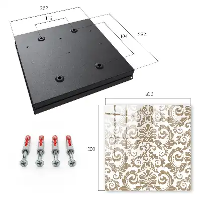 Floral Ornament Wall Mounted Key Box
