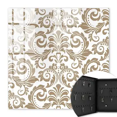 Floral Ornament Wall Mounted Key Box