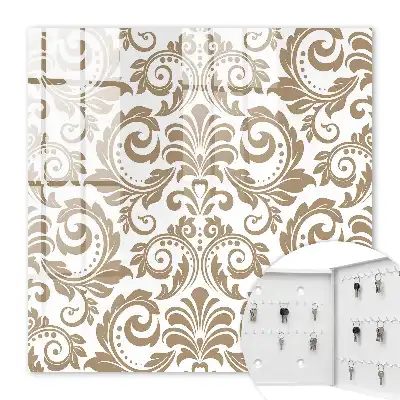Floral Ornament Wall Mounted Key Box
