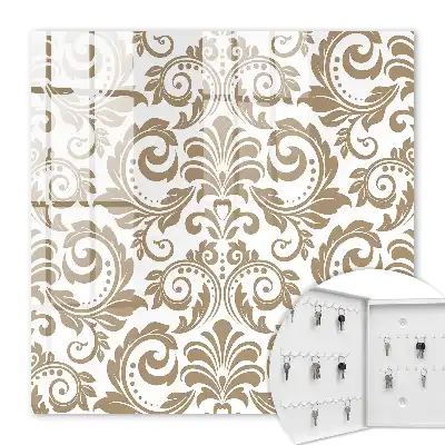 Floral Ornament Wall Mounted Key Box
