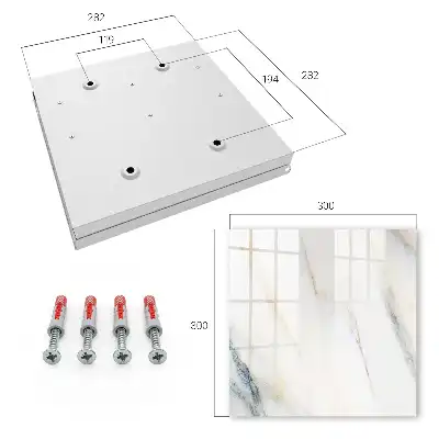 Key box for home Beige gray marble effect