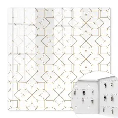 Decorative key box Light floral pattern in the background
