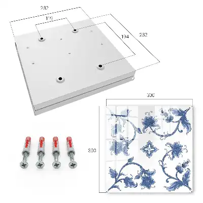 Graceful floral pattern wall mounted key box