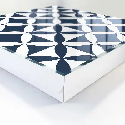 Decorative key box Geometric elegance in a contrasting arrangement
