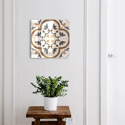 Key cabinet Geometric elegance of beige and gray