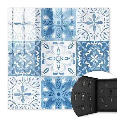 Wall mounted key box Geometric tile patterns