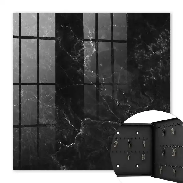 Key cabinet Marble abstraction contrasting textures