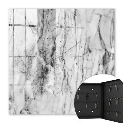 Decorative key box Marble elegance of contrast