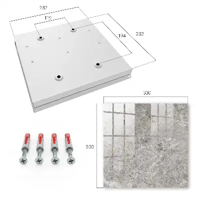 Wall mounted key cabinet Marble background with a gray and beige pattern