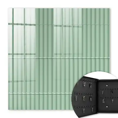 Key box for home Green stripes harmony