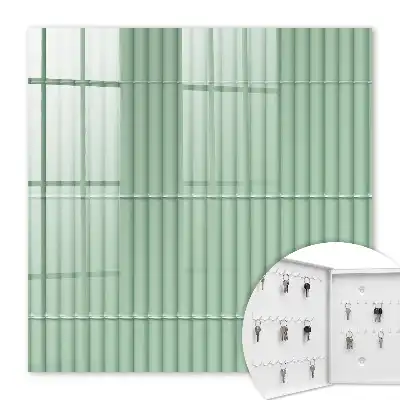 Key box for home Green stripes harmony