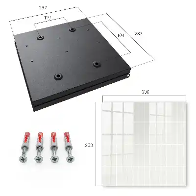Decorative key box Light tiles in shades
