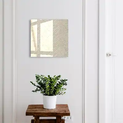 Wall mounted key box Beige herringbone subtle in beige