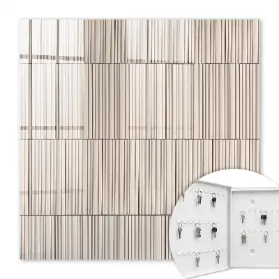 Decorative key box Minimalism of lines subdued in beige
