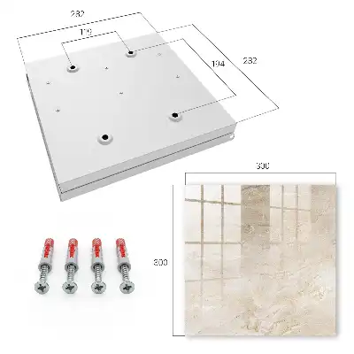 Wall mounted key cabinet Beige marble natural structures