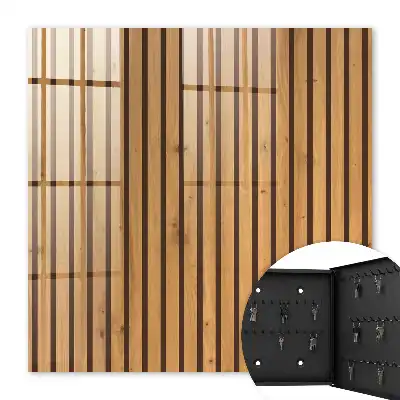 Decorative key box Wooden wall with a natural pattern