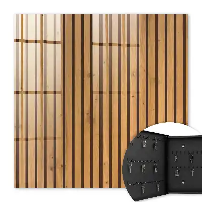 Decorative key box Wooden wall with a natural pattern