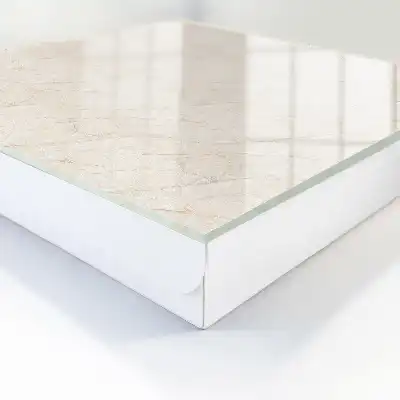 Wall mounted key box Marble elegance with creamy harmony