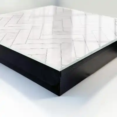 Key cabinet Marble Herringbone Accent