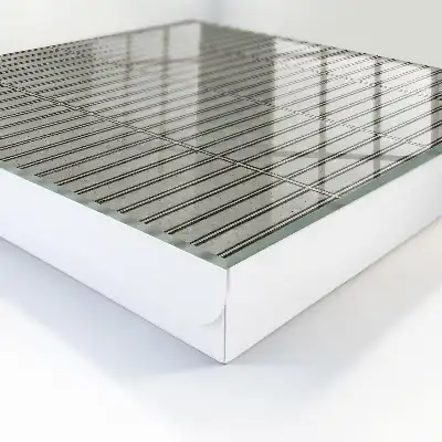 Key box for home Gray tiles with geometric pattern