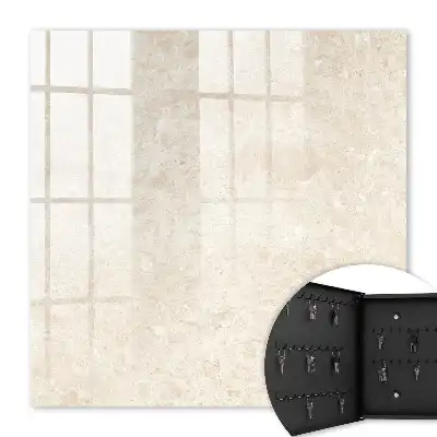 Decorative key box Creamy elegance natural motifs