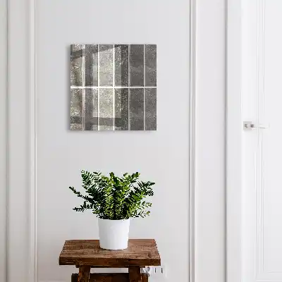 Key cabinet Gray tiles emphasizing modernity