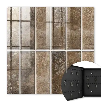 Wall mounted key box Warm tiles giving