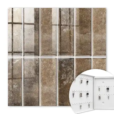 Wall mounted key box Warm tiles giving