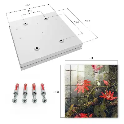 Wall mounted key cabinet The exotic nature of the dense forest