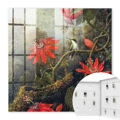 Wall mounted key cabinet The exotic nature of the dense forest
