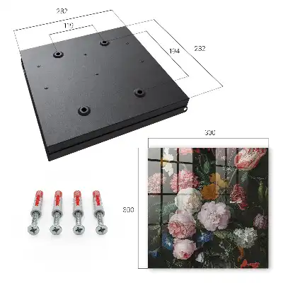 Key cabinet A bouquet of flowers full of life