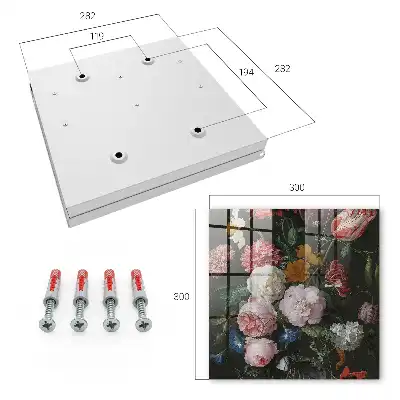 Key cabinet A bouquet of flowers full of life