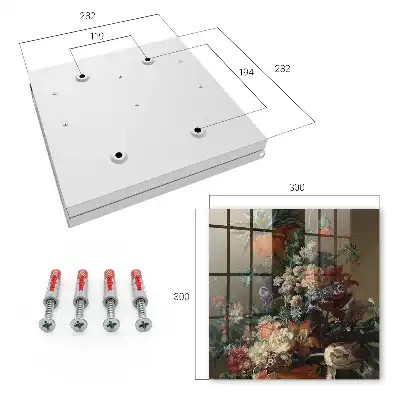 Wall mounted key box A classic floral arrangement bouquet