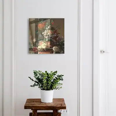 Wall mounted key box A classic floral arrangement bouquet