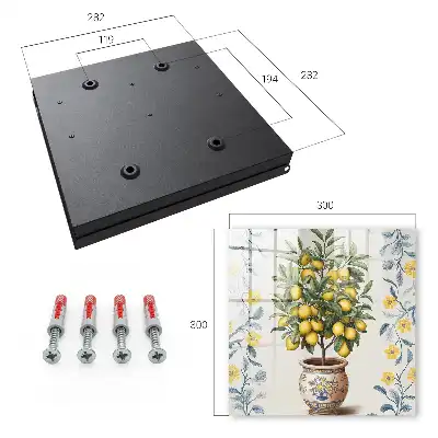 Key box for home Lemon tree in the decorative background