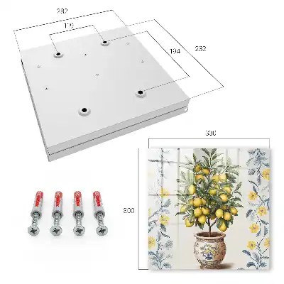 Key box for home Lemon tree in the decorative background