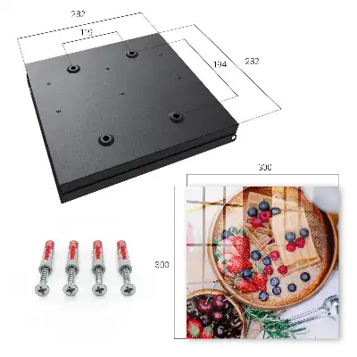 Key cabinet Fruit breakfast on a wooden plate
