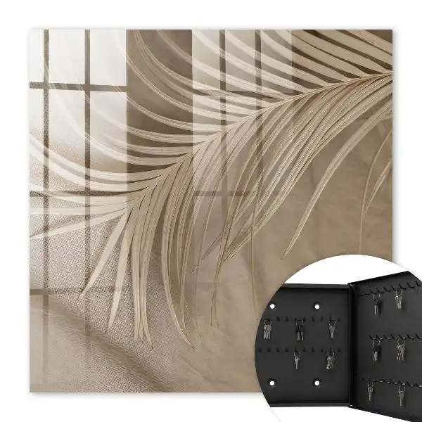 Wall mounted key box Natural elegance of leaf shapes