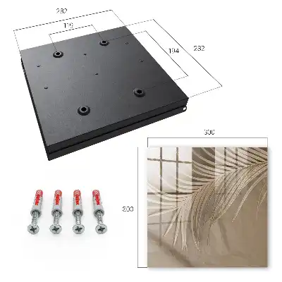 Wall mounted key box Natural elegance of leaf shapes