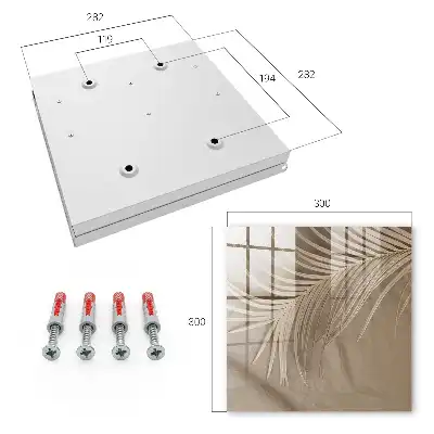 Wall mounted key box Natural elegance of leaf shapes