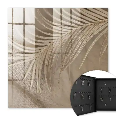 Wall mounted key box Natural elegance of leaf shapes