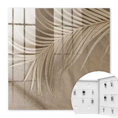 Wall mounted key box Natural elegance of leaf shapes