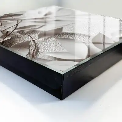 Decorative key box Fabric of leaves in a plain background