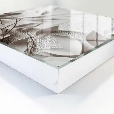 Decorative key box Fabric of leaves in a plain background