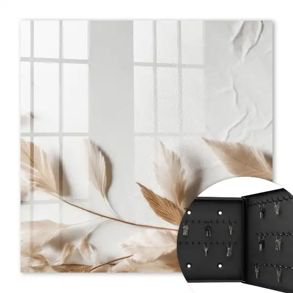 Wall mounted key box Subtle nature in the bright background