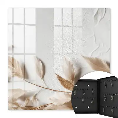 Wall mounted key box Subtle nature in the bright background